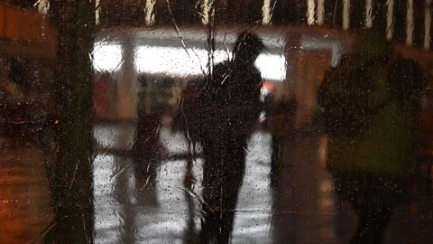 Rainy night in the city Stock Footage 270410819