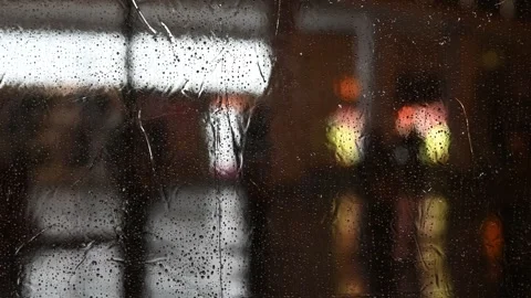 Rainy night in the city Stock Footage 270410823