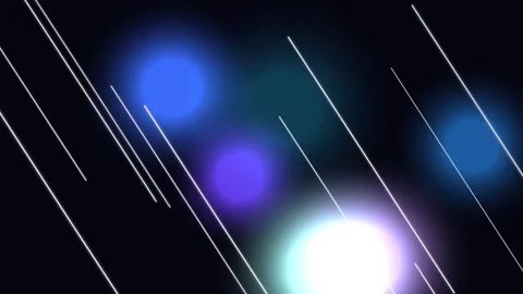 Rainy Night with Colored Lights and Rain. Video stock 330955440