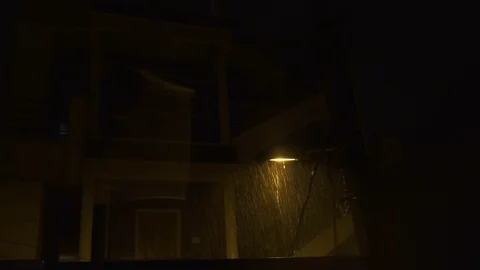 Rainy Night Stock Footage