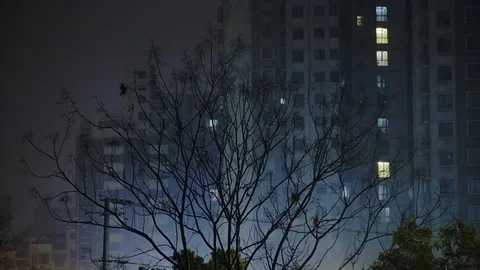 Rainy night 스톡 동영상 126817048