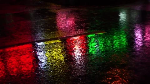 Rainy night Stock Footage 314908992