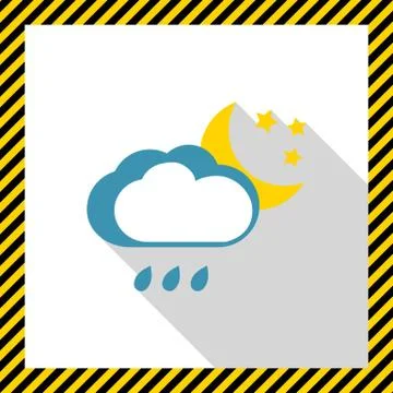 Rainy at night 스톡 일러스트