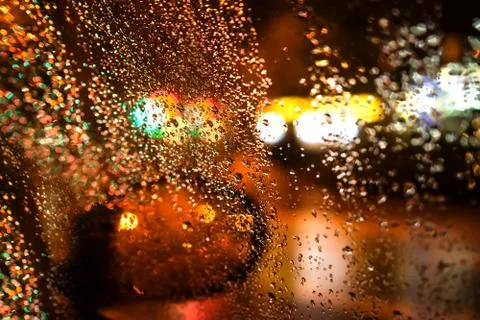 Rainy Night Stock Photos