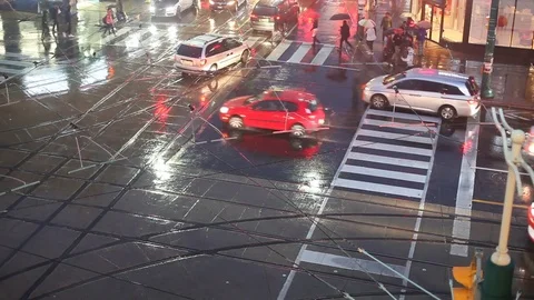 Rainy night in Toronto, Canada 库存影片 81672880