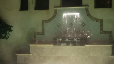 Rainy night wadingpool 스톡 동영상 10916617