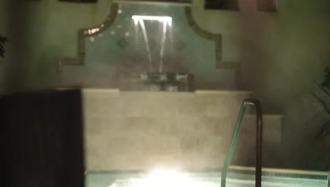 Rainy night wadingpool3 스톡 동영상 10916592