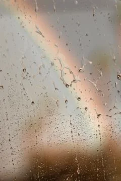 Rainy Rainbow Fotos de archivo