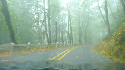 Rainy Road 3 Time Lapse Stock Footage 874609