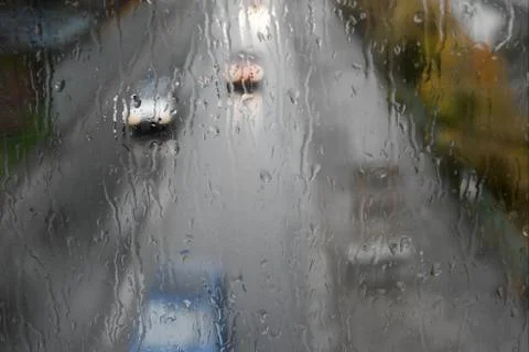 Rainy road Stock Photos