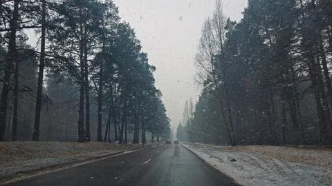Rainy road Foto stock