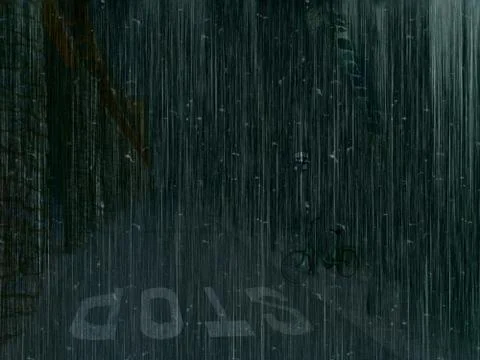 Rainy sad evening Stock Photos
