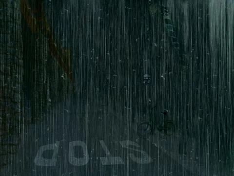 Rainy sad evening Stock Photos