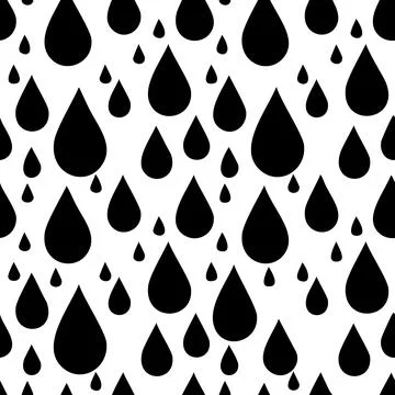 Rainy seamless pattern Stock Illustration