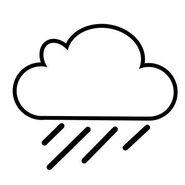 Rainy season icon, Vector design Illustration Illustrazione stock