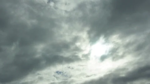 Rainy sky – dark clouds timelapse Stock Footage 34218887