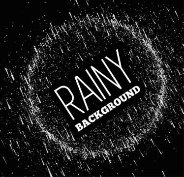 Rainy sky vector illustration Stock Illustration