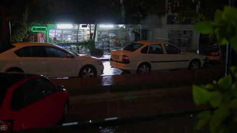 Rainy street Stock Footage 227026080