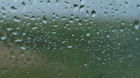 Rainy Train Window (1) Stock Footage 92731458