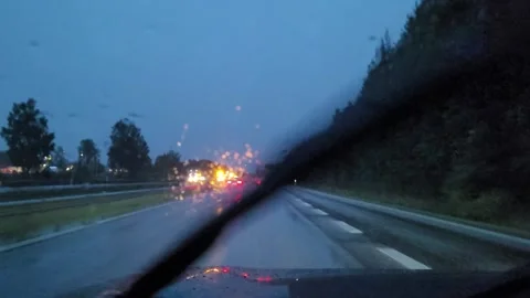 Rainy weather Stock Footage 203950651