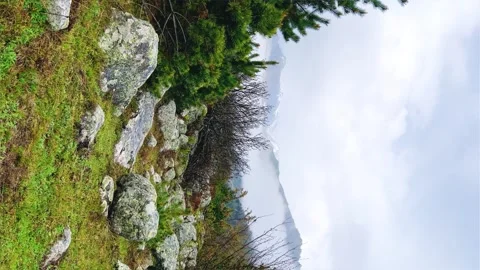 Rainy weather in the mountains. Stock Footage 243002939