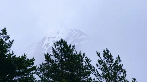 Rainy weather in the mountains. Stock Footage 243004851