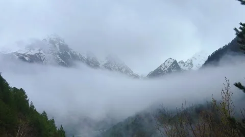 Rainy weather in the mountains.  Stock Footage 243254897