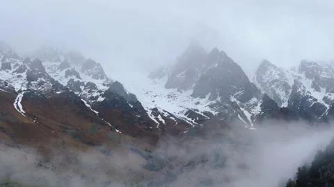 Rainy weather in the mountains.  Stock Footage 243255889