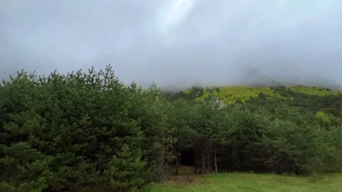 Rainy weather in the mountains.  Stock Footage 243278147