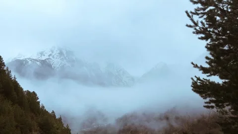 Rainy weather in the mountains.  Stock Footage 250529178