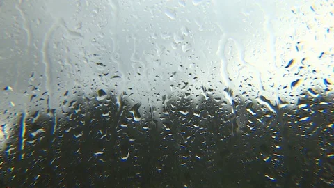 Rainy weather outside the window. Depressive state. 스톡 동영상 124861142