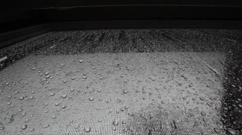 Rainy Window 1: Low Angle Stock Footage 58838069