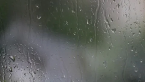 Rainy Window Blurry Vídeos de archivo 69081675