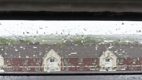 Rainy Window - Daytime 库存影片 77581015
