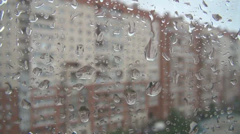 Rainy window Video stock 24831614
