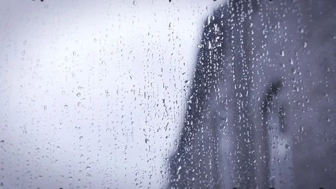 Rainy window Stock Footage 74548844