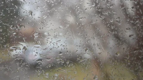 Rainy Window Stock Footage