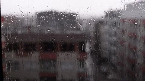 Rainy window Stock Footage 137277728