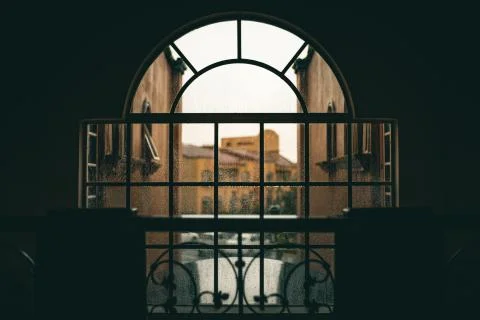 The Rainy Window Stock Photos