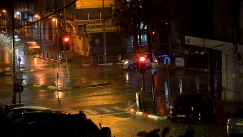 RainyRoad 1 Stock Footage 97300218