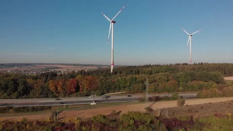 Raise up to Wind Mill, Bad Camberg 2020 Stock Footage 146401768