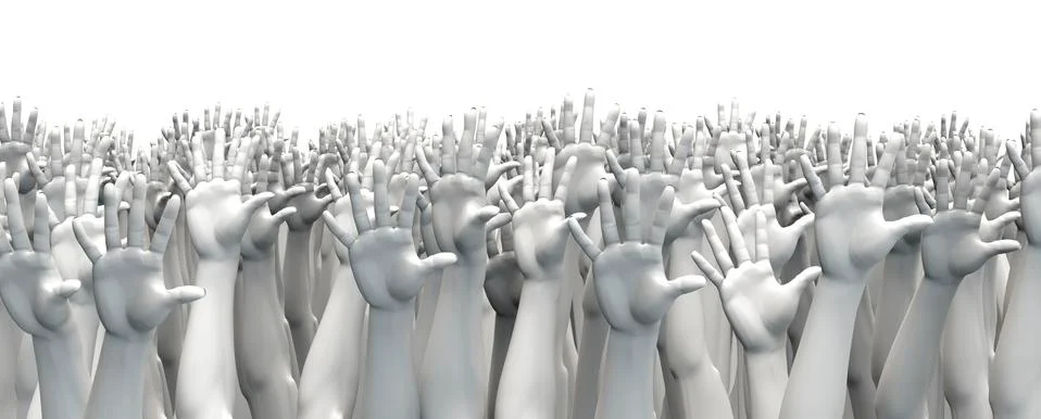 Raise your hands Stock Illustration