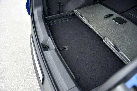 Raised the first floor of the trunk of the car Stock Photos