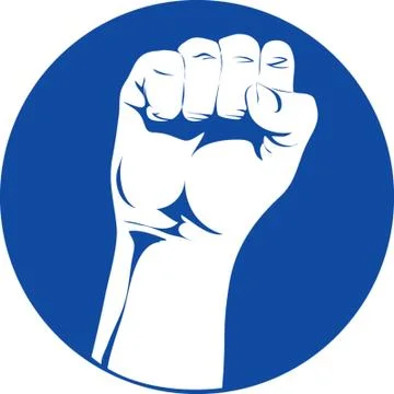 Raised Fist 库存插图
