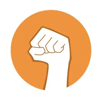 Raised fist Stock Illustration