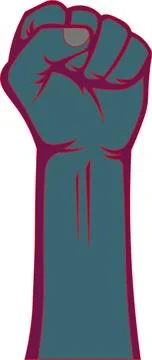 Raised Fist Vector Stock Illustration