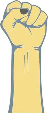 Raised Fist Vector Stock Illustration