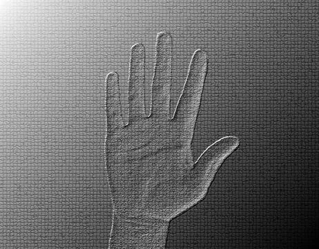 Raised hand Stock Illustration