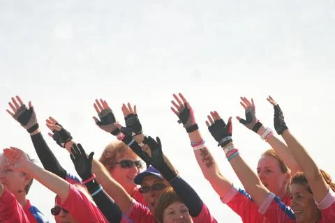Raised Hands Stock Photos