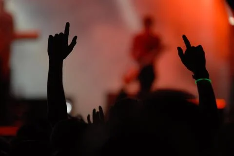 Raised hands Stock Photos